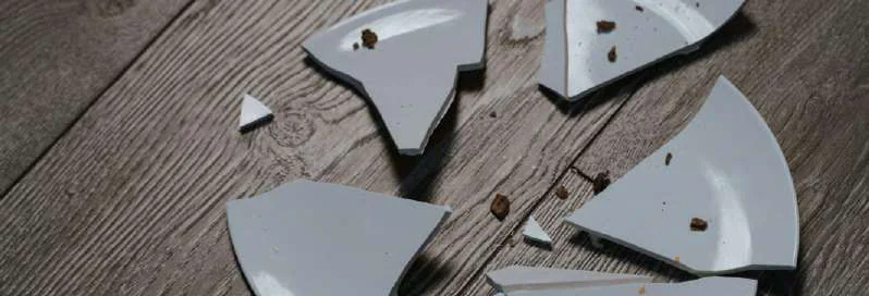 Broken plate