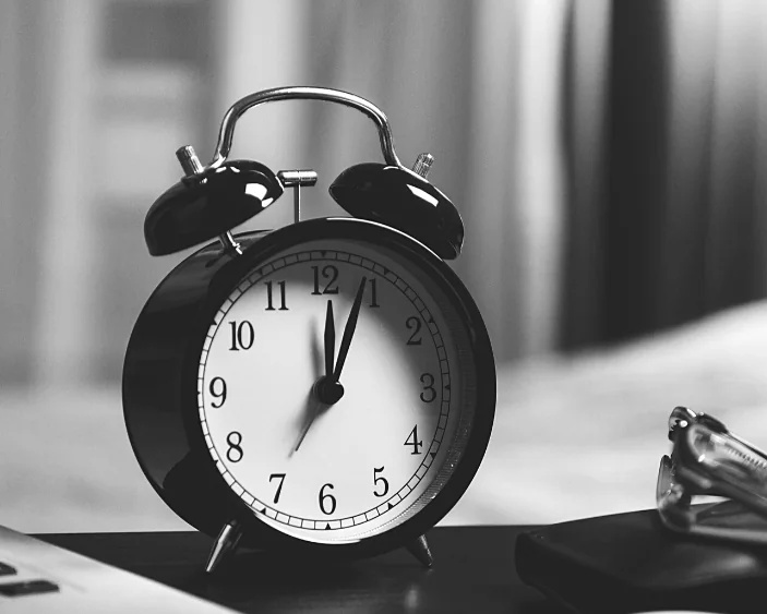 Alarm clock — time pressure